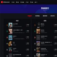 首发短视频电影直播多功能主题第二套Streamlab主题